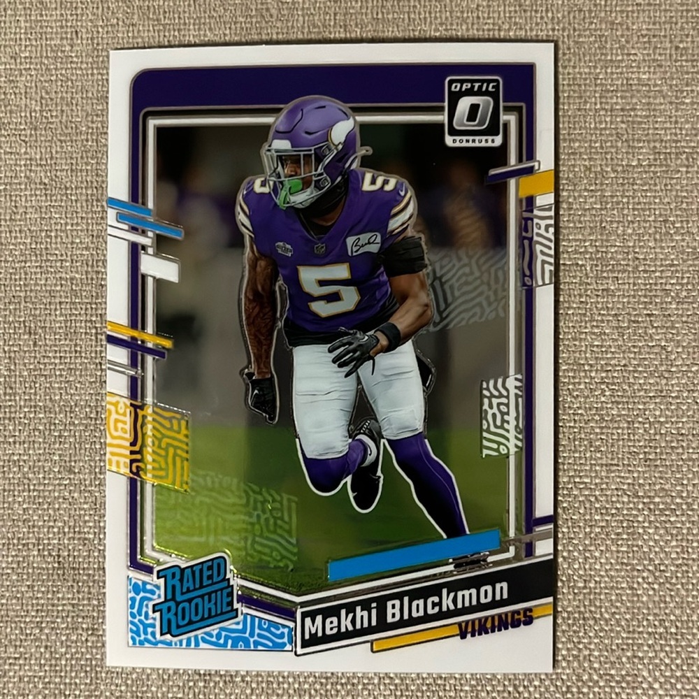 Mekhi Blackmon Rookie 2023 Panini Optic Minnesota Vikings NFL Football Card